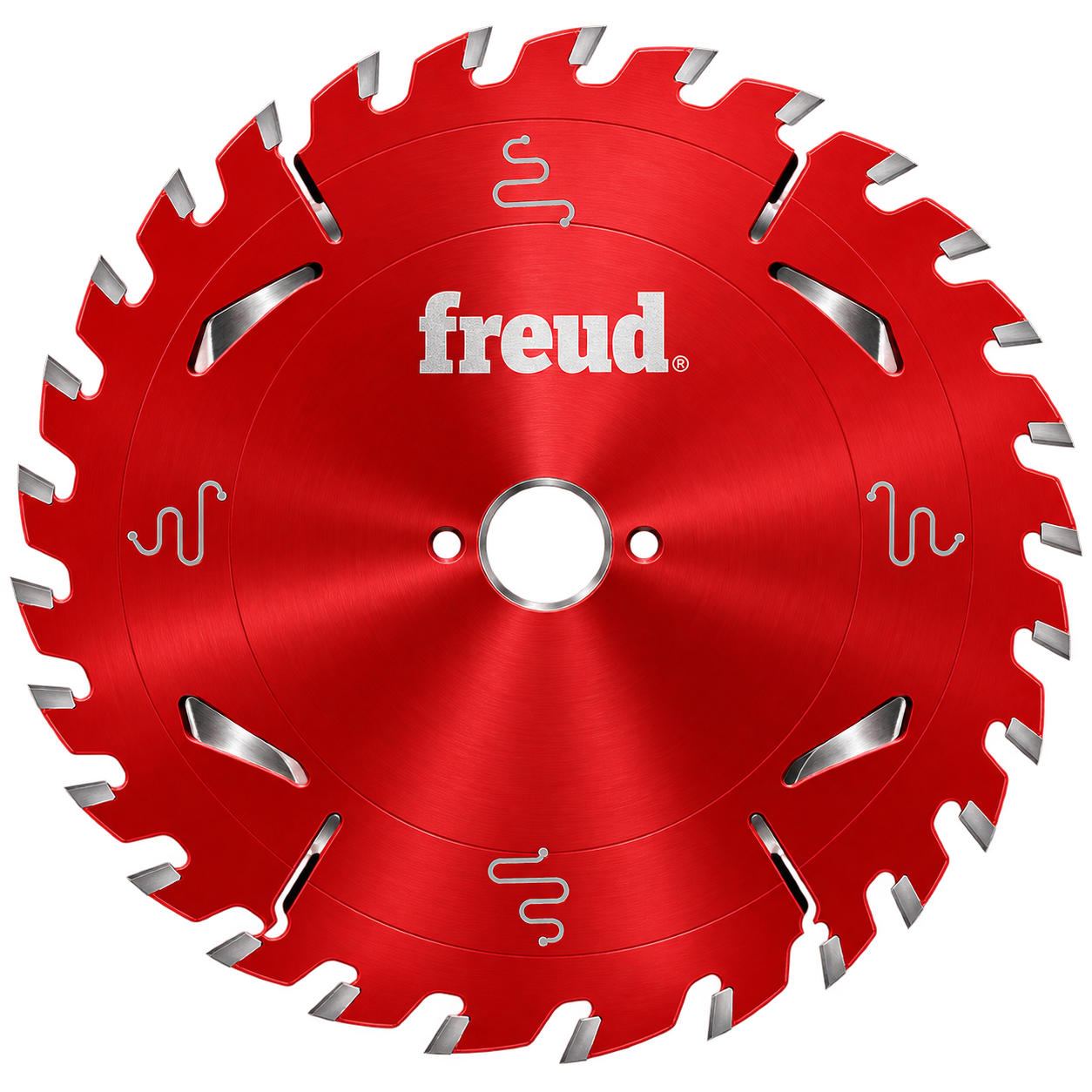 Red Circular Saw Blade