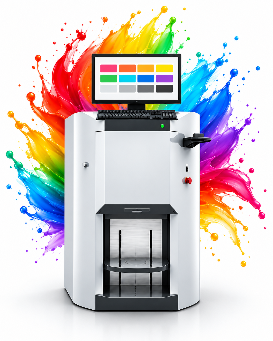 Colour tinting and paint dispensing machine