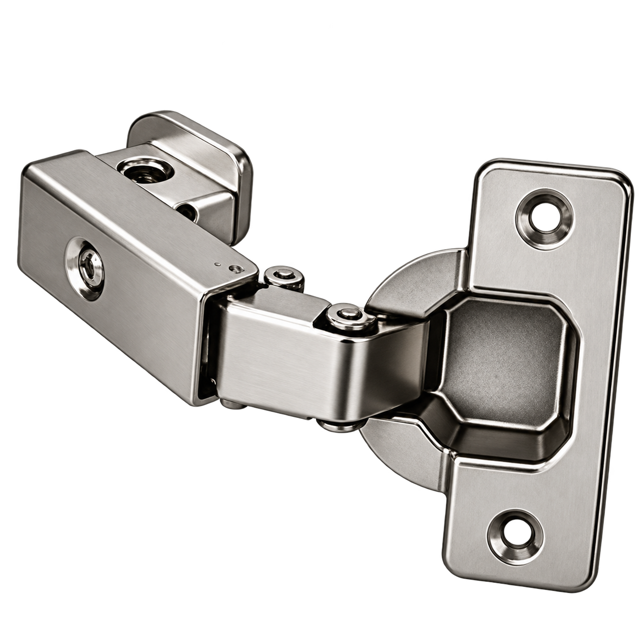 Studio image of concealed hinges hardware