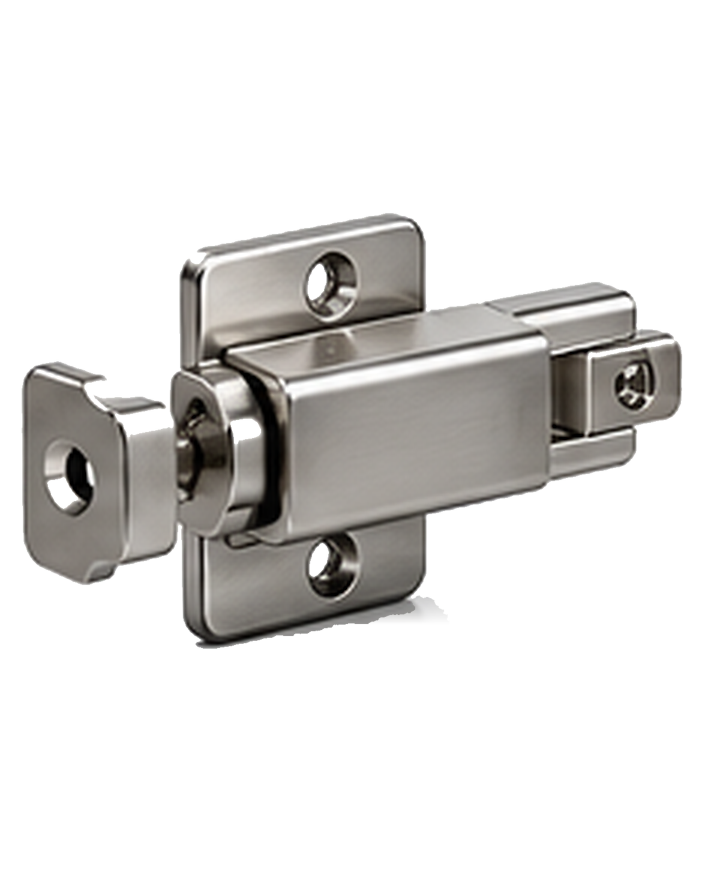 Studio image of push latches & shelf supports hardware