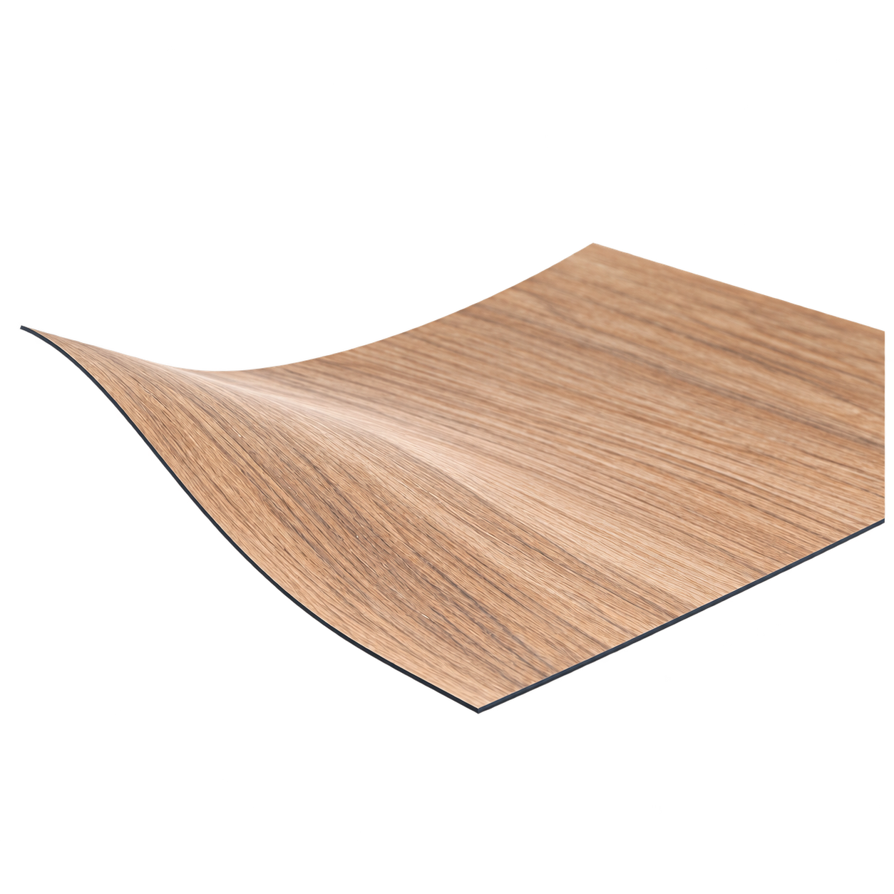 Thin flexible woodgrain laminate sheet