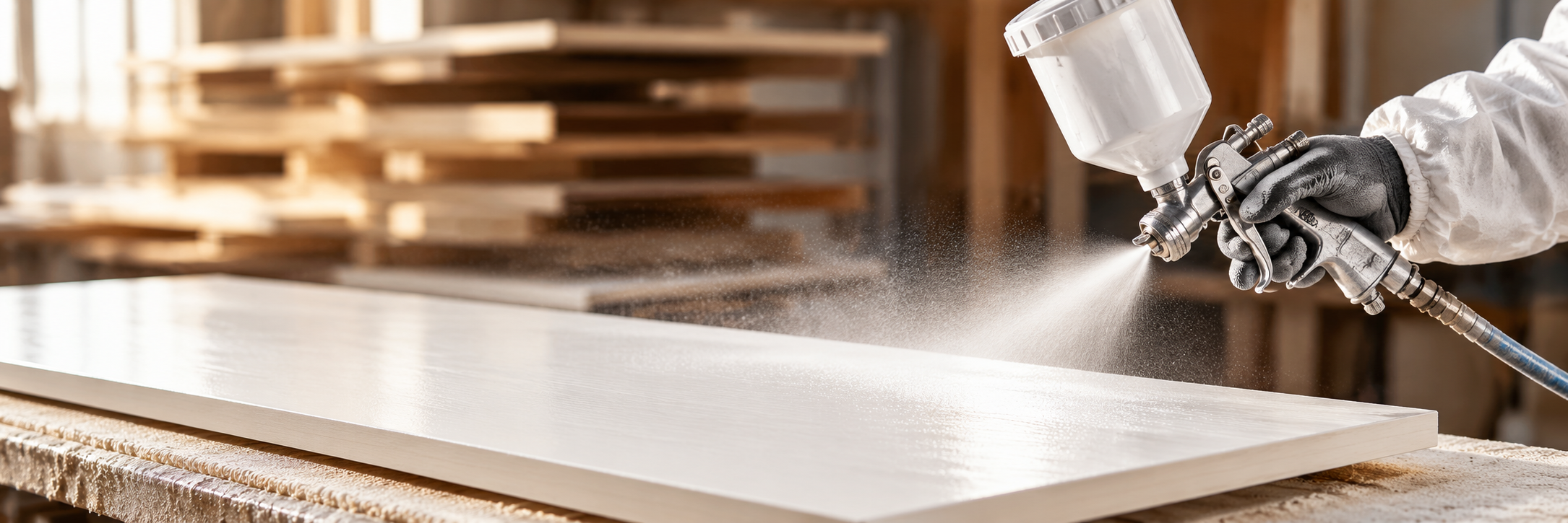 PU White — Concept image of wood coatings
