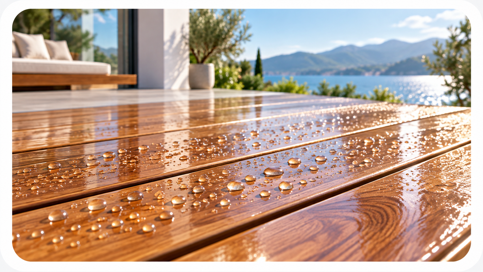 Water-Based Exterior — Concept image of wood coatings