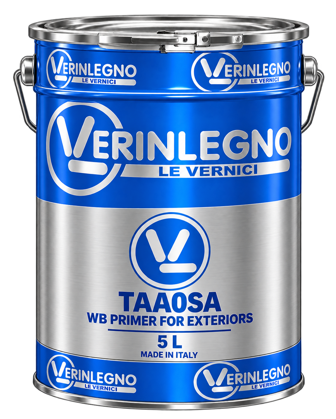 Illustrative red can design for Water-Based Exterior Primer
